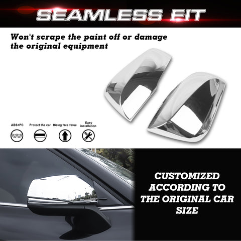 x xotic tech Carbon Fiber Style Rearview Mirror Cover Trim Molding Compatible with Toyota Highlander 2020+, Grand Highlander 2024+, RAV4 2019+, RAV4 Prime 2021+ ABS Car Decoration Exterior Accessories