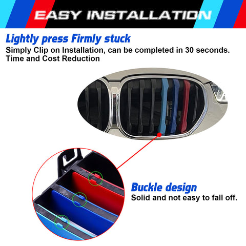 M-Performance ABS Front Kidney Grill Insert Cover Trim For BMW X1 2020-2022