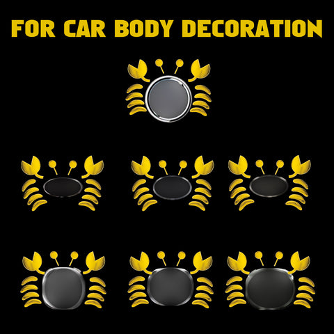 1pc x 3D Silver Chrome Devil Demon Sticker Decal Auto Car Emblem Decal Decoration