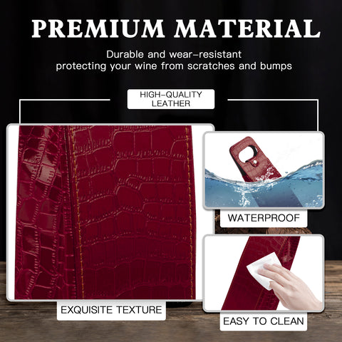 Portable Bottle Wine Gift Bag Champagne Beer Holder for Picnic Party, Christmas