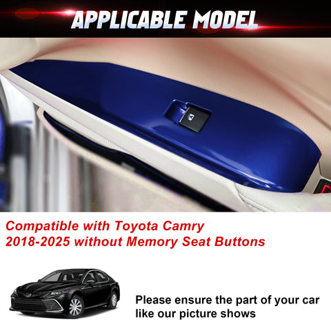 4pcs/Set Window Lift Switch Panel Overlay Trim Fit Toyota Camry 8th Gen 2018-25