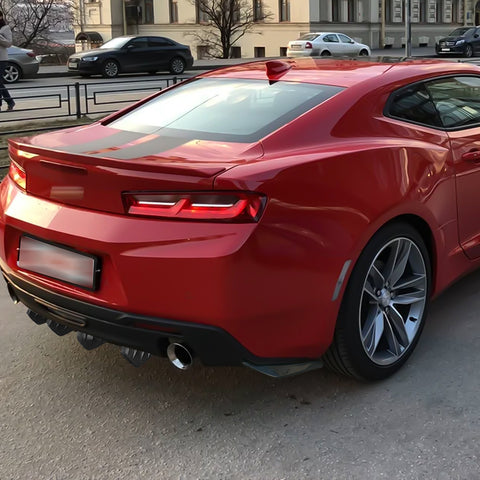 Universal Fit 6Pcs Rear Bumper Wing Lip Diffuser Splitter Shark Fins + Canard Valence Spoiler Deflector Body Kits