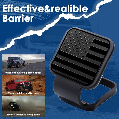 x xotic tech 2 Inch Universal American Flag Tow Hitch Covers, Trailer Hitch Cover Tube Plug Insert, Car Exterior Accessories, Receiver Tube Hitch Plug