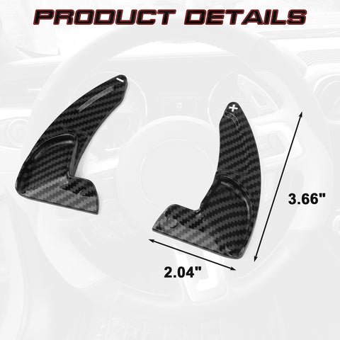 Carbon Fiber ABS Paddle Shifter Extension For Dodge Charger Challenger 2015-2021