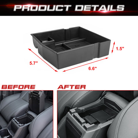 Armrest Box Insert Coin Holder Storage Organizer For Subaru Forester 2019-2023