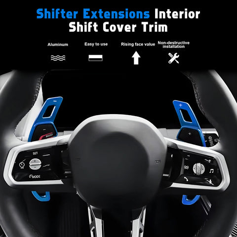 Paddle Shifter Extension Decor Cover For BMW 5 Series G60 2024-up X1 U11 X3 G45
