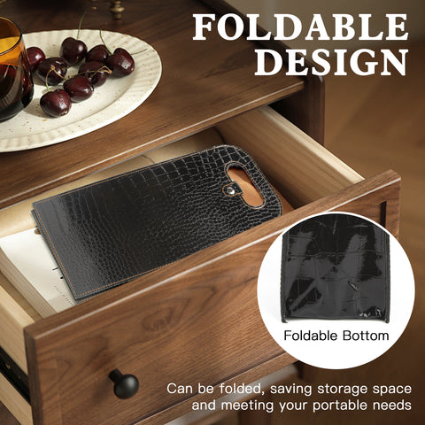 2-Bottle Leather Wine Tote Bag Protector Champagne Gift Bag with Handle For Gift