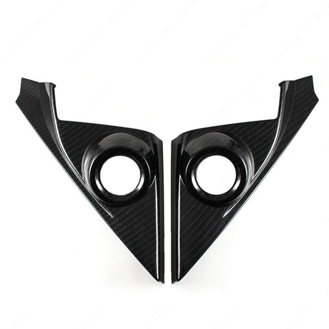 Carbon Fiber Look Door Armrest Stripe Pillar Speaker Decor Trim For Civic 16-21