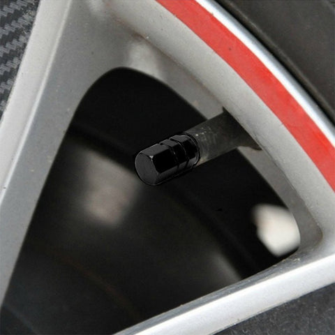 Set JDM Sport Style Tow Hook Ring Decoration+Tire Valve Stem Caps Universal Fit