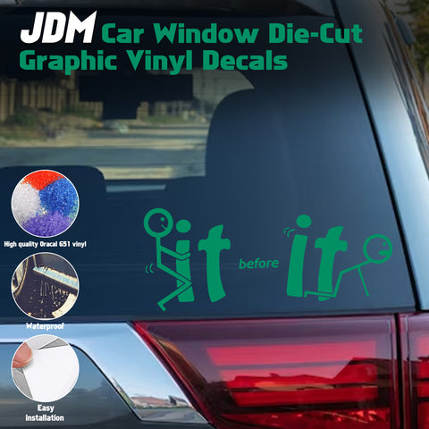 Xotic Tech Fu-ck It Before It Funny JDM Sticker Decal Vinyl Graphic for Cars Bumper Window Trucks Vans Walls Laptop " x 7"