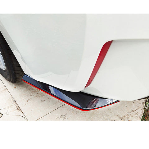 Xotic Tech JDM Rear Bumper Diffuser Valance Spoiler Fin Lip Trim Universal Car Side Fender Skirt Lip Splitter Canard Protector