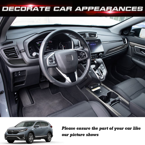 Carbon Fiber Look Dashboard Lower Stripe Molding Trim For Honda CR-V 2017-2022