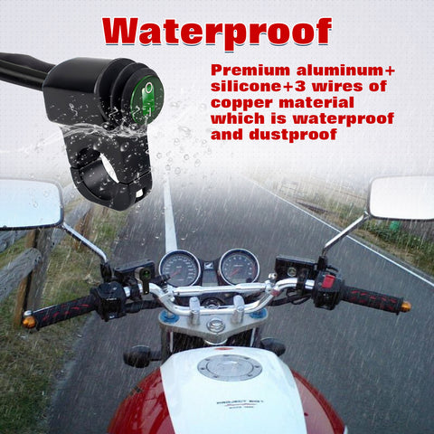 x xotic tech ATV Light Switch 12V Handlebar Switch Motorcycle Light Switch Toggle On/Off Headlight Button Switch For 7/8"(22mm) Handlebars Motorcycle Motorbike Scooter UTV