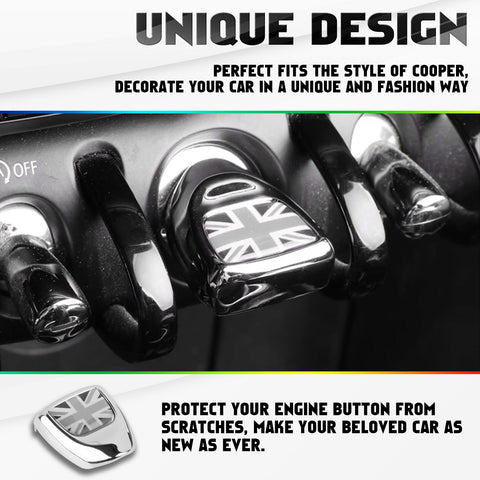 Engine Ignition Button Cover Dash Sticky Hook Hanger For Mini Cooper F56 F57 F60