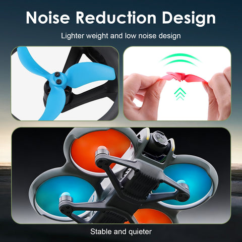 x xotic tech Propellers Replacement Compatible with DJI Avata 2, 3032S Low-Noise Spare Blades Props Wings Drone Accessories(4PCS)