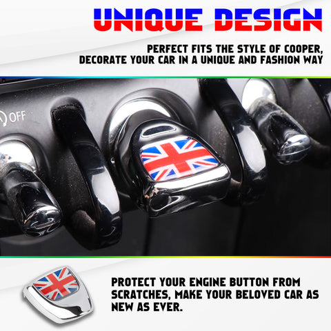 Engine Ignition Button Cover Dash Sticky Hook Hanger For Mini Cooper F56 F57 F60
