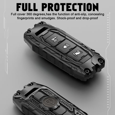 x xotic tech Mech Style Heavy Metal Key Fob Cover Compatible with PCX 150 Hybrid X-ADV SH125 Scoopy Forza 125 300 2016-2018 Super Cup 2020 2021, Zinc Alloy Key Case Protector Shell Keychain