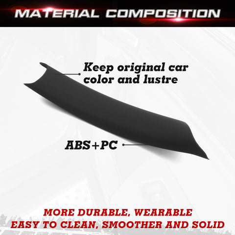 x xotic tech Door Pull Handle Cover Compatible with BMW X5 Series E70/E70 LCI 2008-2013, BMW X6 Series E71/E72 2008-2014, Inner Passenger Right Side Door Handle Protective Cover