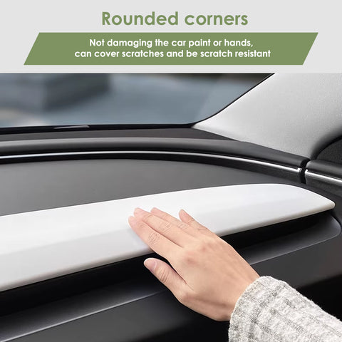 2pcs/Set Dashboard Panel Wrap Decor Cap for Tesla Model 3/Y Highland Juniper