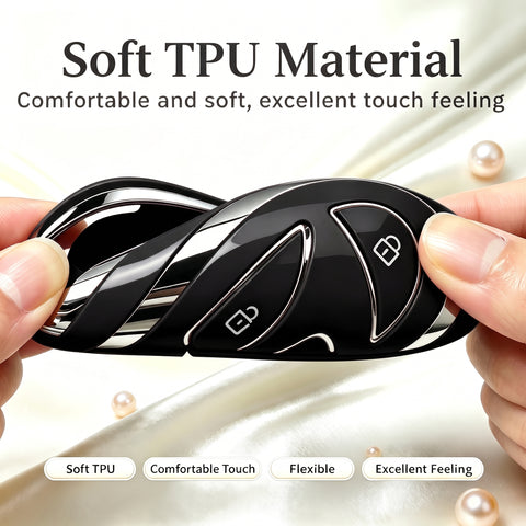 5/7 Button TPU Key Fob Cover Case w/Keychain For Hyundai Santa Fe Tucson Sonata