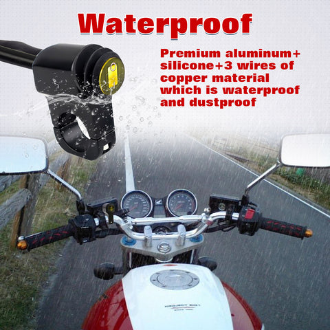 x xotic tech ATV Light Switch 12V Handlebar Switch Motorcycle Light Switch Toggle On/Off Headlight Button Switch For 7/8"(22mm) Handlebars Motorcycle Motorbike Scooter UTV