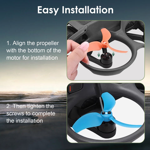 x xotic tech Propellers Replacement Compatible with DJI Avata 2, 3032S Low-Noise Spare Blades Props Wings Drone Accessories(4PCS)