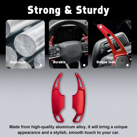 Aluminum Paddle Shifter Extension Decoration Cover For Ford Mustang 2024-2027