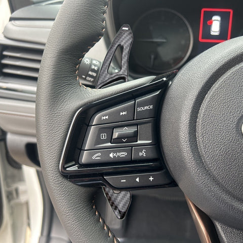 Red Aluminum Paddle Shifter Extension For Subaru Forester Outback Legacy 2012-up