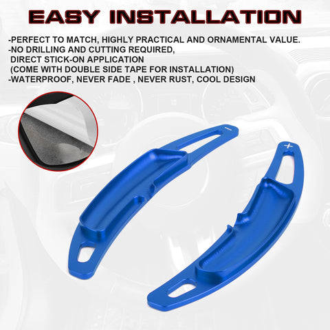 Red Aluminum Paddle Shifter Extension For Porsche Panamera Macan Cayenne 718 918