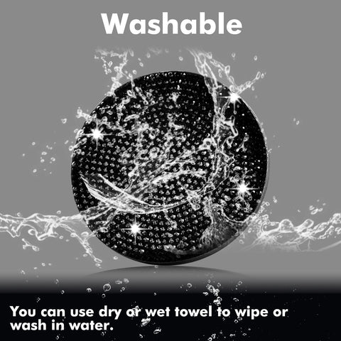 2pcs Cute Bling Car Cup Holder Coaster with Rhinestone Auto Interior Accessories