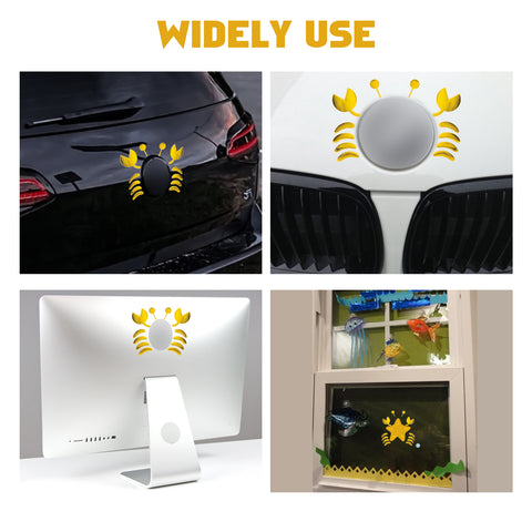 1pc x 3D Silver Chrome Devil Demon Sticker Decal Auto Car Emblem Decal Decoration