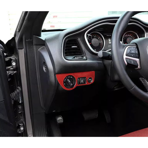 Headlight Switch Button Panel Cover Trim for Challenger 2015-up Charger 2010-up