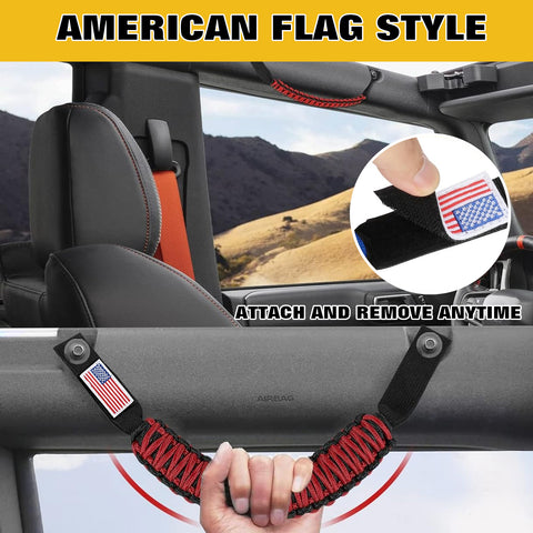 4pcs/Set Roll Bar Grab Handles Accessories For Ford Bronco 2/4 doors 2021-2025