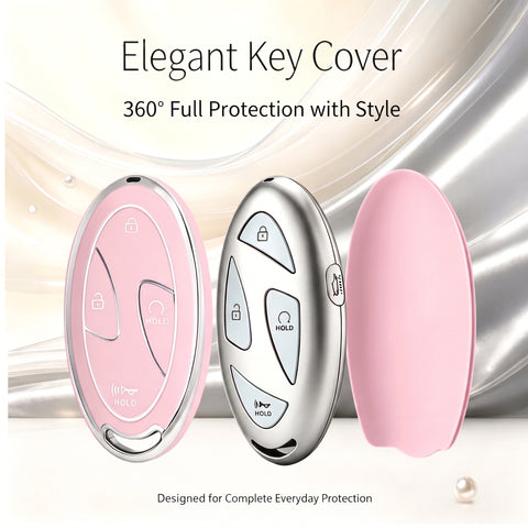 5/7 Button TPU Key Fob Cover Case w/Keychain For Hyundai Santa Fe Tucson Sonata