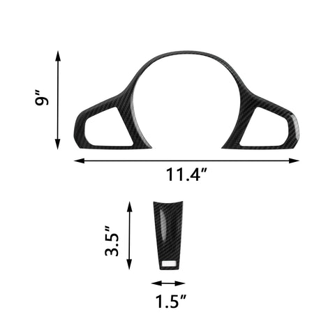 Carbon Fiber ABS Steering Wheel Dash Instrument Frame Cover For BMW 3 Series G20