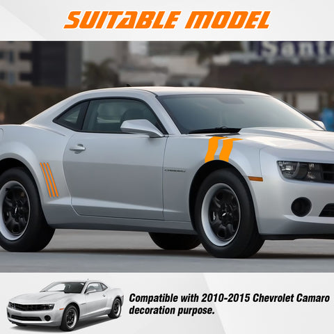 Racing Style Side Vent Fender Stripes Decal Cover For Chevrolet Camaro 2010-15