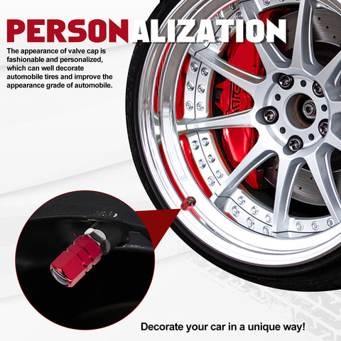 x xotic tech 4pcs American Flag Tire Valve Stem Cover Caps Anodized Aluminum Alloy, Corrosion Resistant Leak-Proof Wheel Valve Cap Set, Universal for Cars Trucks Motorcycles SUVs