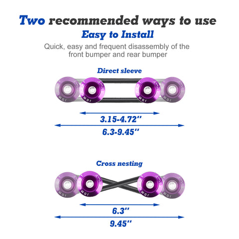 Bumper Fender Quick Release Fasteners Replacement Rubber Bands O-Rings 10pcs