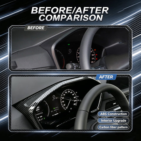 Wood/ Carbon Look Dashboard Meter Panel Frame Cover For Honda CRV 6th Gen 2023+