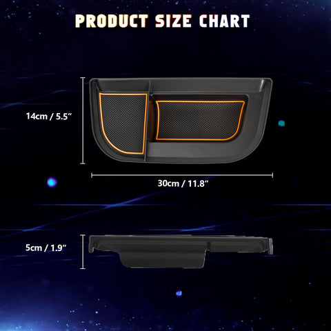 Car Behind Dashboard Screen Storage Organizer Tray For Ford Maverick 2022 2023 2024