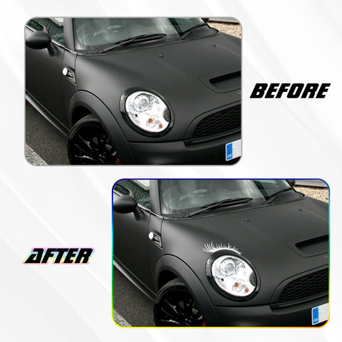 Xotic Tech CarLashes Car Headlight Eyelashes Stickers Fashion Fake Cute Decal Universal for Car Truck Headlamp Headlight