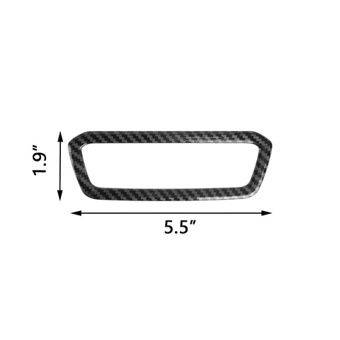 Carbon Fiber Black Steering Wheel Headlight Switch Decor For BMW 3 Series 19-22