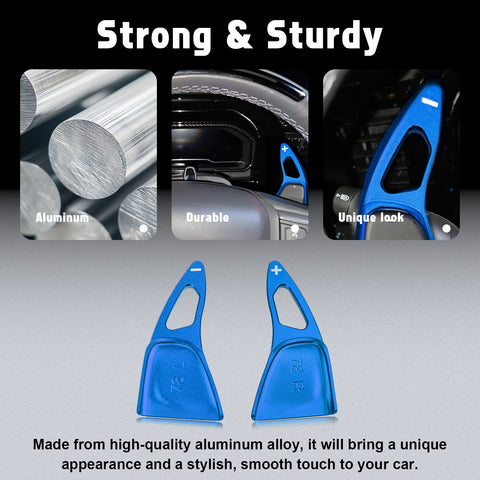 Aluminum Paddle Shifter Extension Decor Cover For Chevy Silverado GMC Sierra