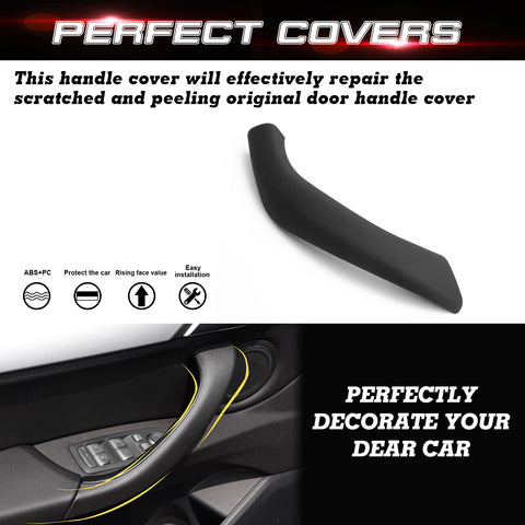 Xotic Tech Door Handle Outer Cover, Side Inner Door Handle Cover Replacement Compatible with BMW X1 F48 2016-2022 X2 F39 2018-2023