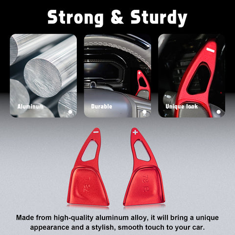 Aluminum Paddle Shifter Extension Decor Cover For Chevy Silverado GMC Sierra