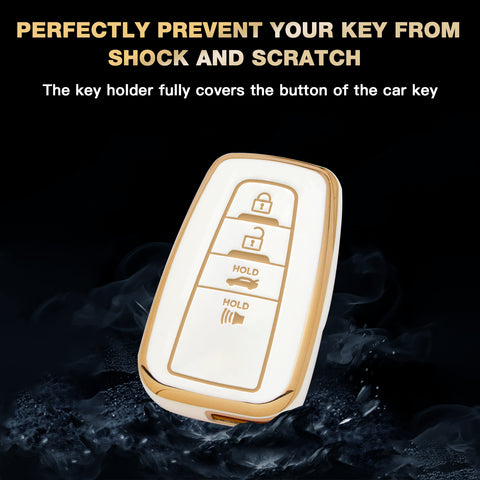 Green TPU Full Seal Remote Control Key Fob Cover For Toyota Camry C-HR 2018-UP