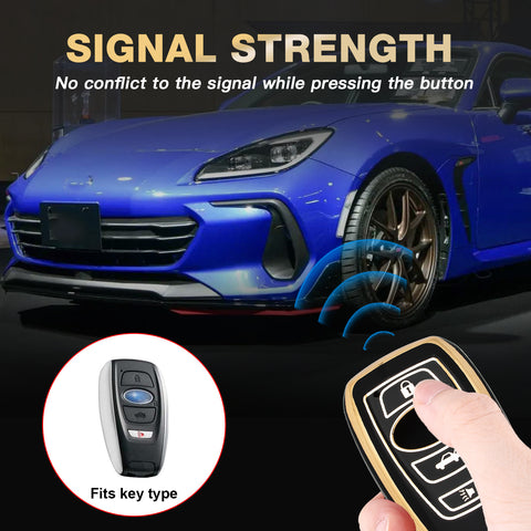 2X TPU Full Seal Keyless Key Fob Cover For Subaru Forester WRX 2016-UP