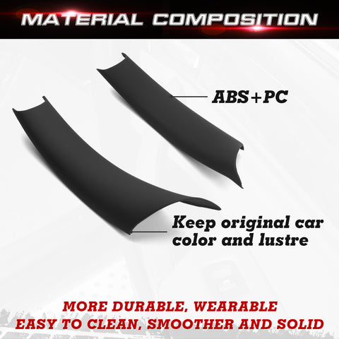 Xotic Tech Door Pull Handle Cover Compatible with BMW X5 Series E70/E70 LCI 2008-2013, BMW X6 Series E71/E72 2008-2014, Inner Rear Side Door Handle Protective Cover Accessories (2pcs)