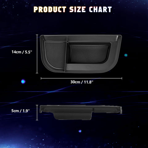 Center Console Dashboard Touch Screen Storage Container For Ford Maverick 2022-2024