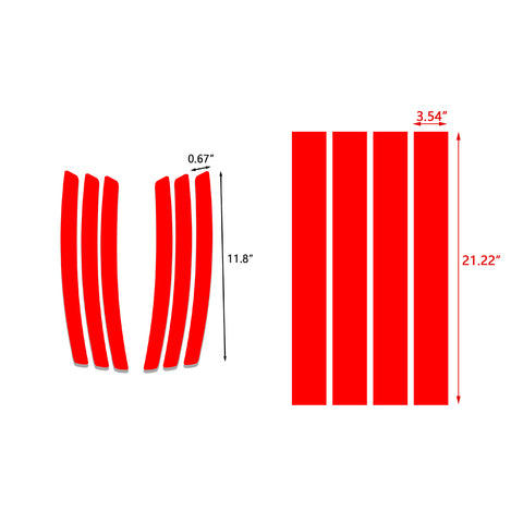 Racing Style Side Vent Fender Stripes Decal Cover For Chevrolet Camaro 2010-15